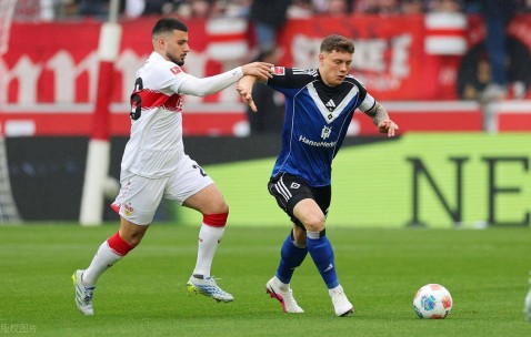 随着25岁拜仁旧将破门+比分4-0，斯图加特碾压汉堡，稳居德甲第三